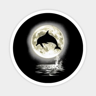 Dolphin Dancing in Moonlight Magnet